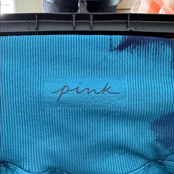 Victoria’s Secret Pink Blue Tie Dye Seamless High Waist Tights Leggings - Picture 3 of 4